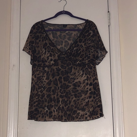 leopard top 2x - Picture 1 of 1